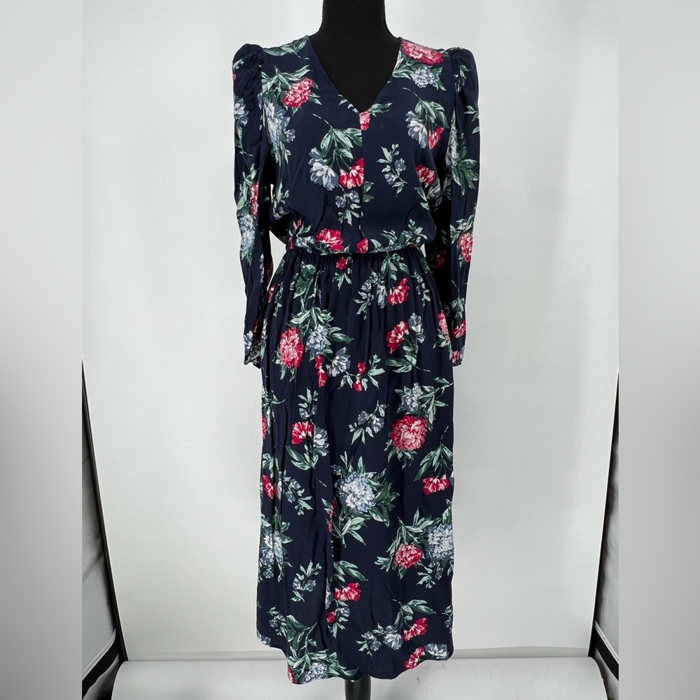 BANANA REPUBLIC FACTORY PULLOVER FLORAL‎ DRESS BREEZY FEMININE ROMANTIC